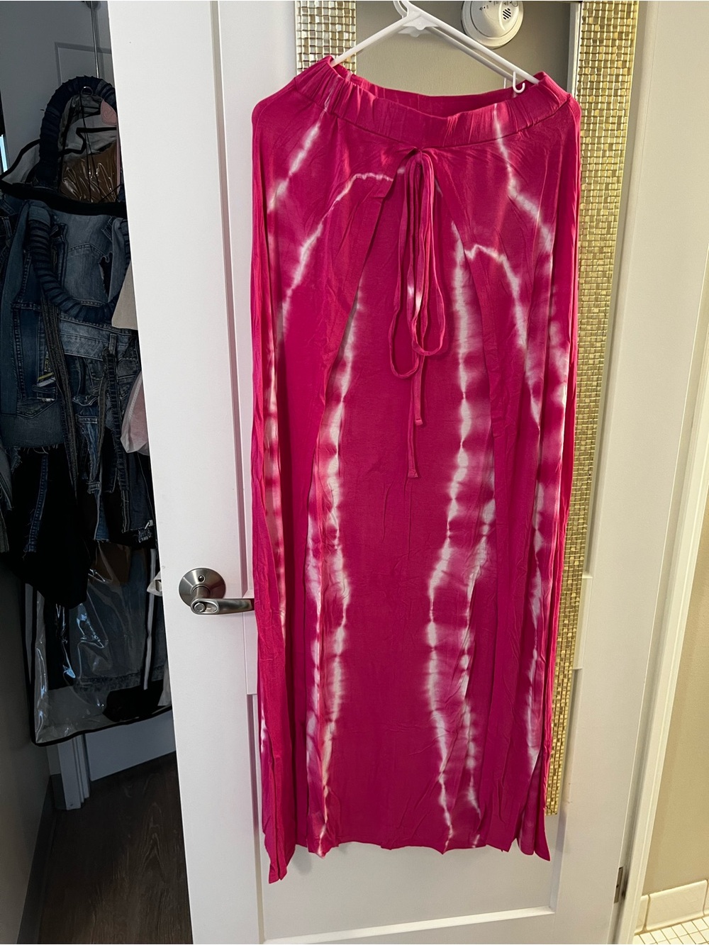 long tall sally Fuchsia Tie-Dye Maxi Skirt 47” LONG… GORGEOUS!!